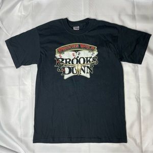 Vintage Brooks & Dunn Deuces Wild Country Concert Black Size: Medium Shirt
